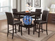 D1482 Brown Pu Chair Dining Set