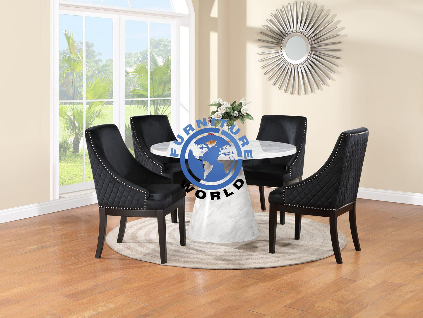 D563T Bk Dining Set
