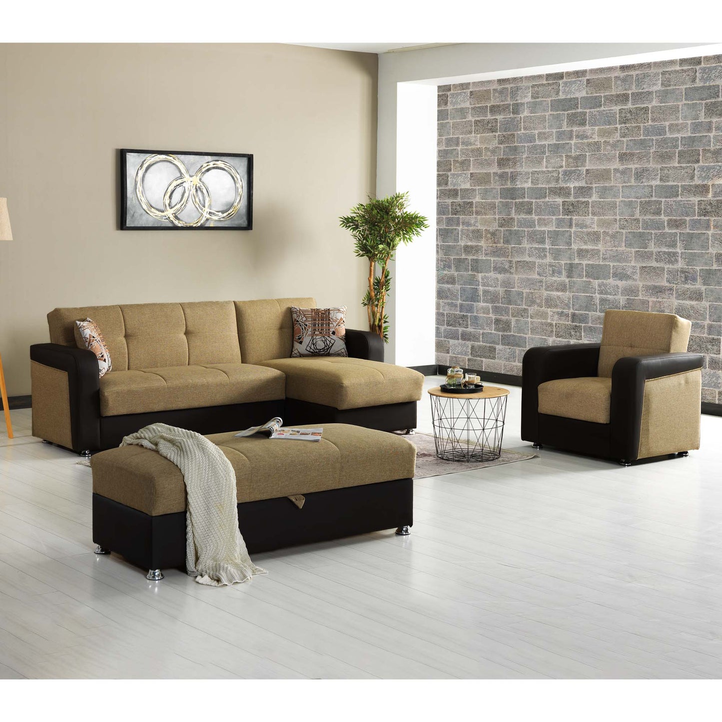 Ottomanson Harmony Collection Convertible Sofa Bed