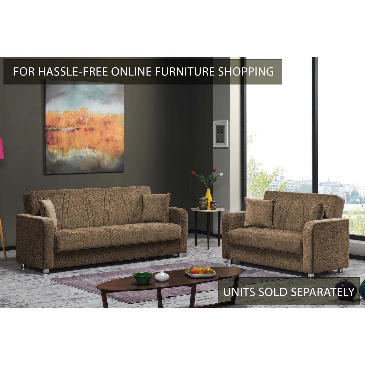 Ottomanson Elegance (Joker) Collection Convertible Sofa Bed