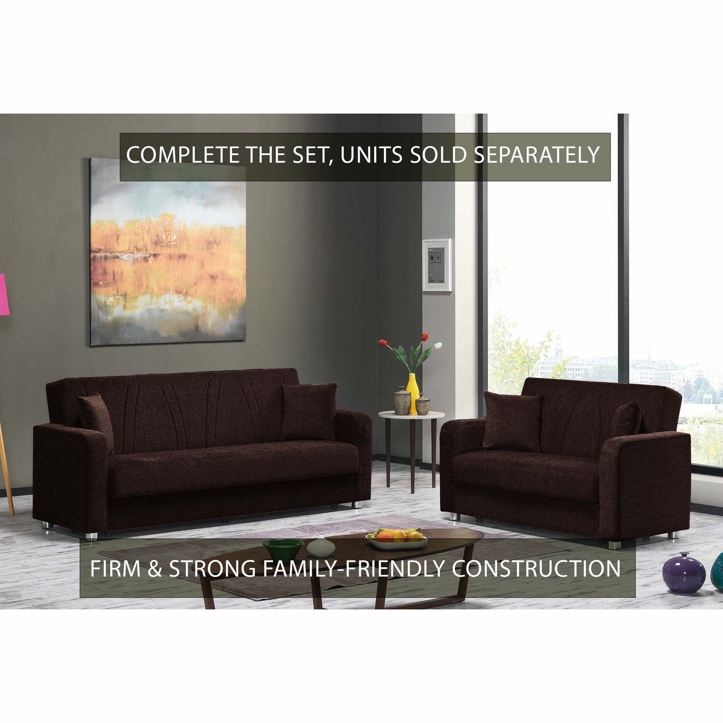 Ottomanson Elegance (Joker) Collection Convertible Sofa Bed