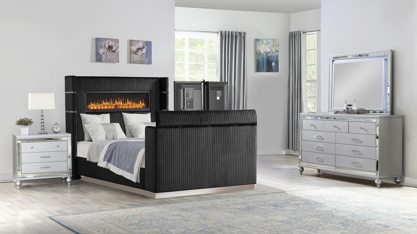 LAVISH (BLACK) Bedroom Set
