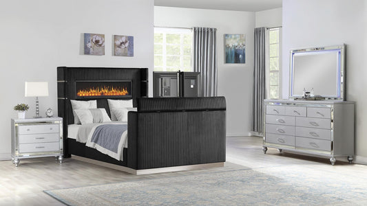 LAVISH (BLACK) Bedroom Set