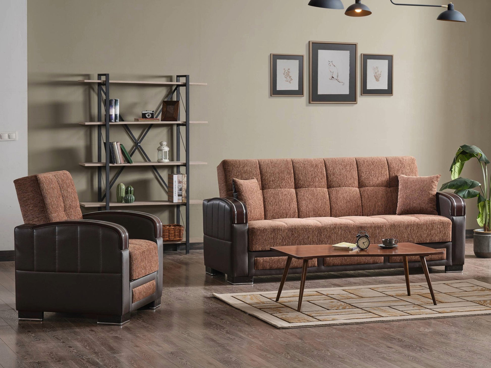 Ottomanson Maya Collection Convertible Sofa Bed