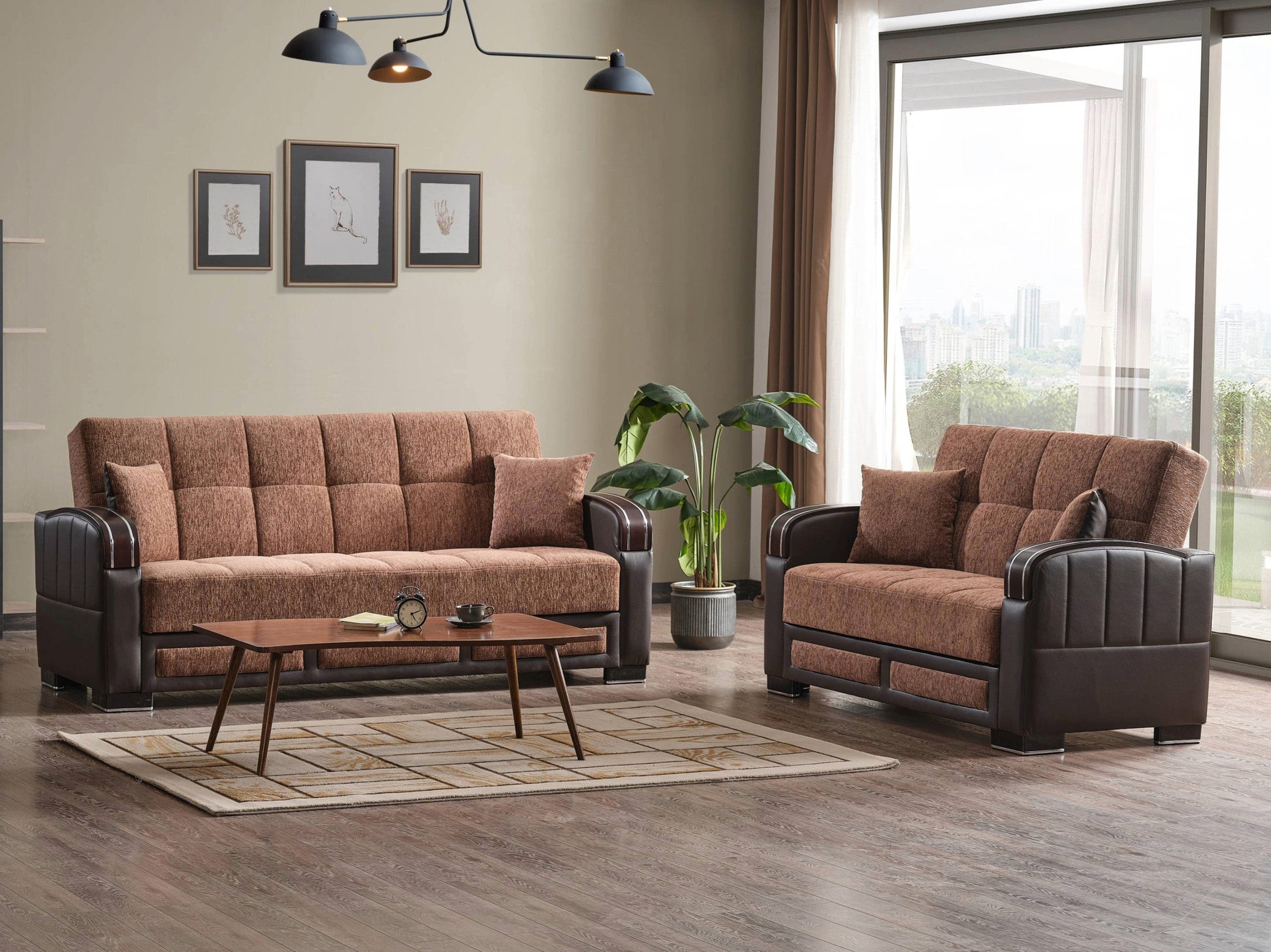 Ottomanson Maya Collection Convertible Sofa Bed