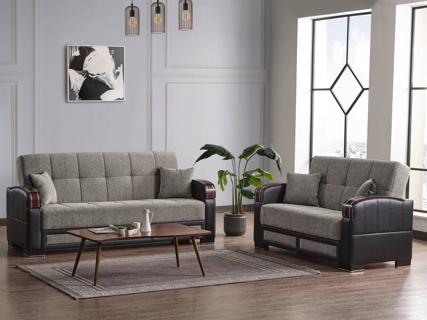 Ottomanson Maya Collection Convertible Sofa Bed