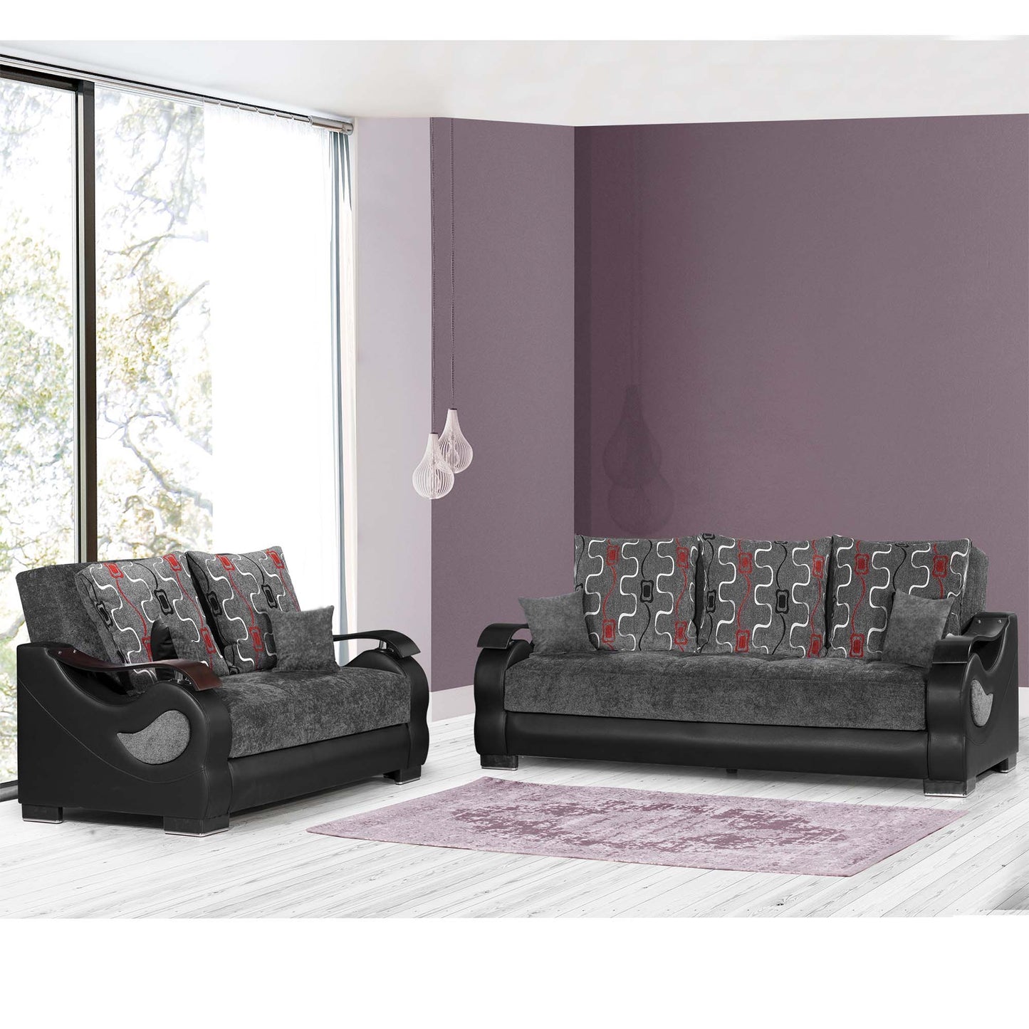 Ottomanson Metroplex Collection Convertible Sofa Bed