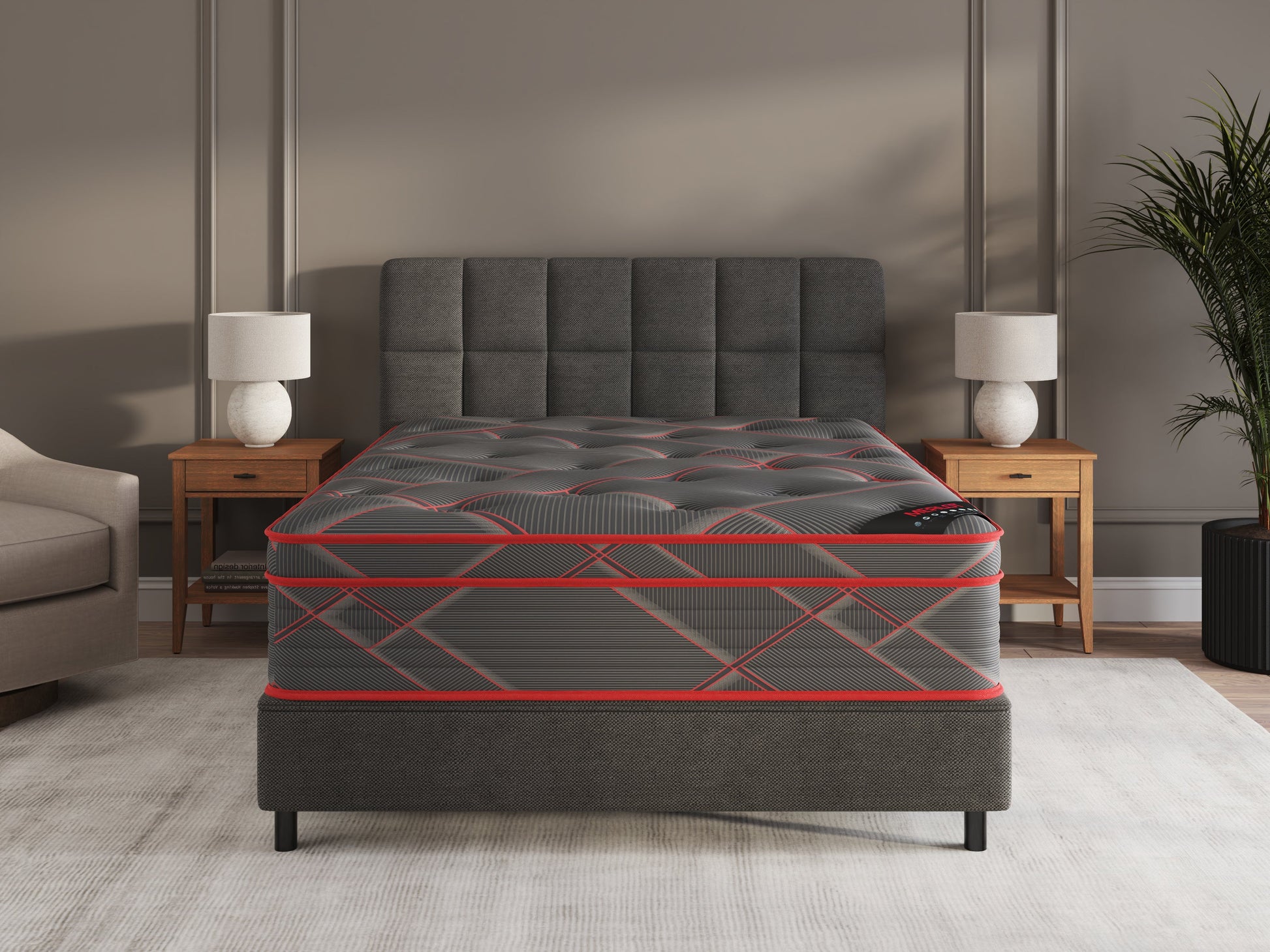 Ottomanson Merlot Red Mattress