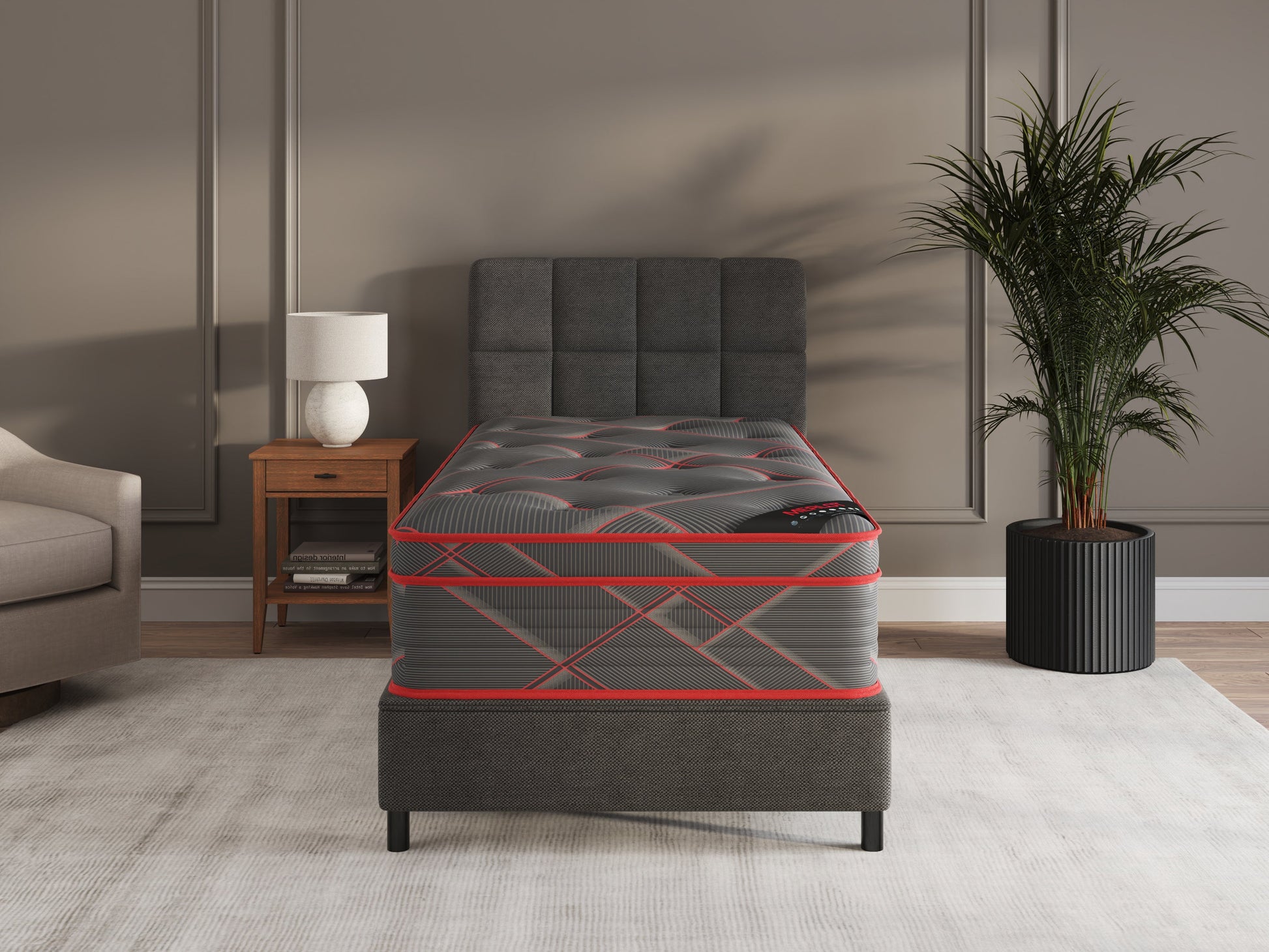 Ottomanson Merlot Red Mattress