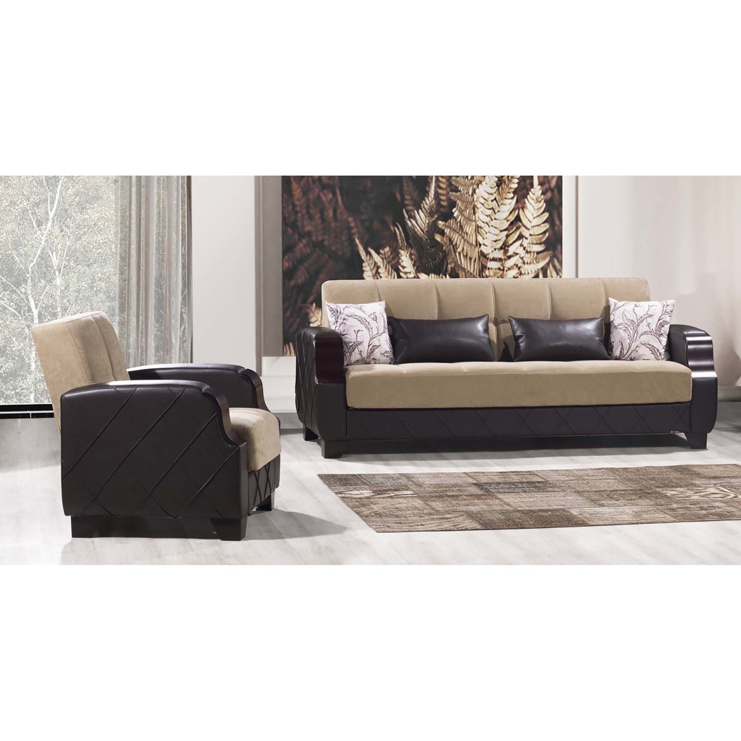 Ottomanson Molina Collection Convertible Sofa Bed