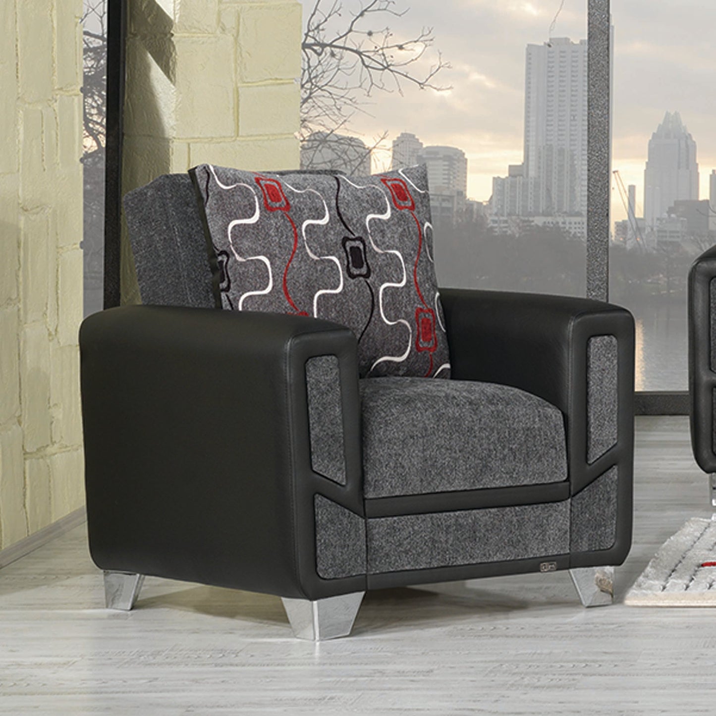 Ottomanson Mondo Modern Collection Convertible Sofa Bed