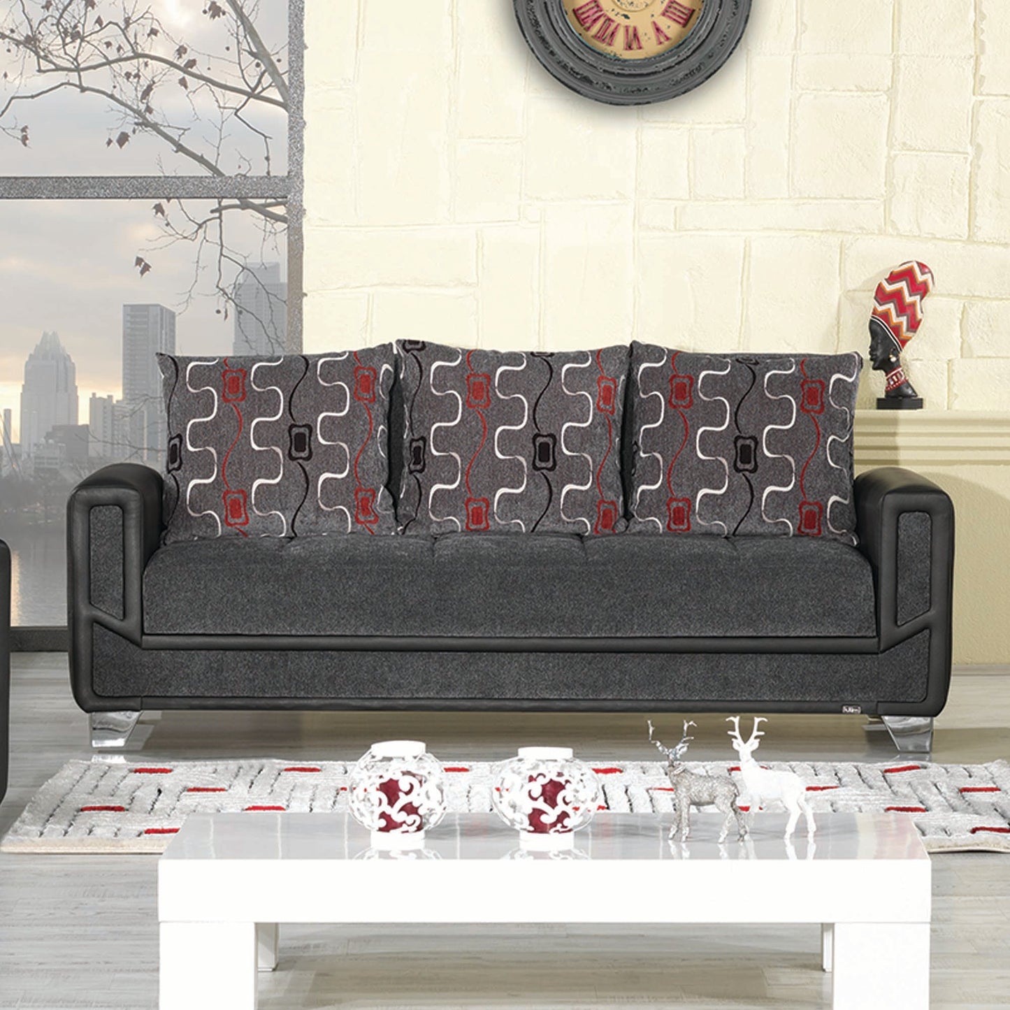 Ottomanson Mondo Modern Collection Convertible Sofa Bed