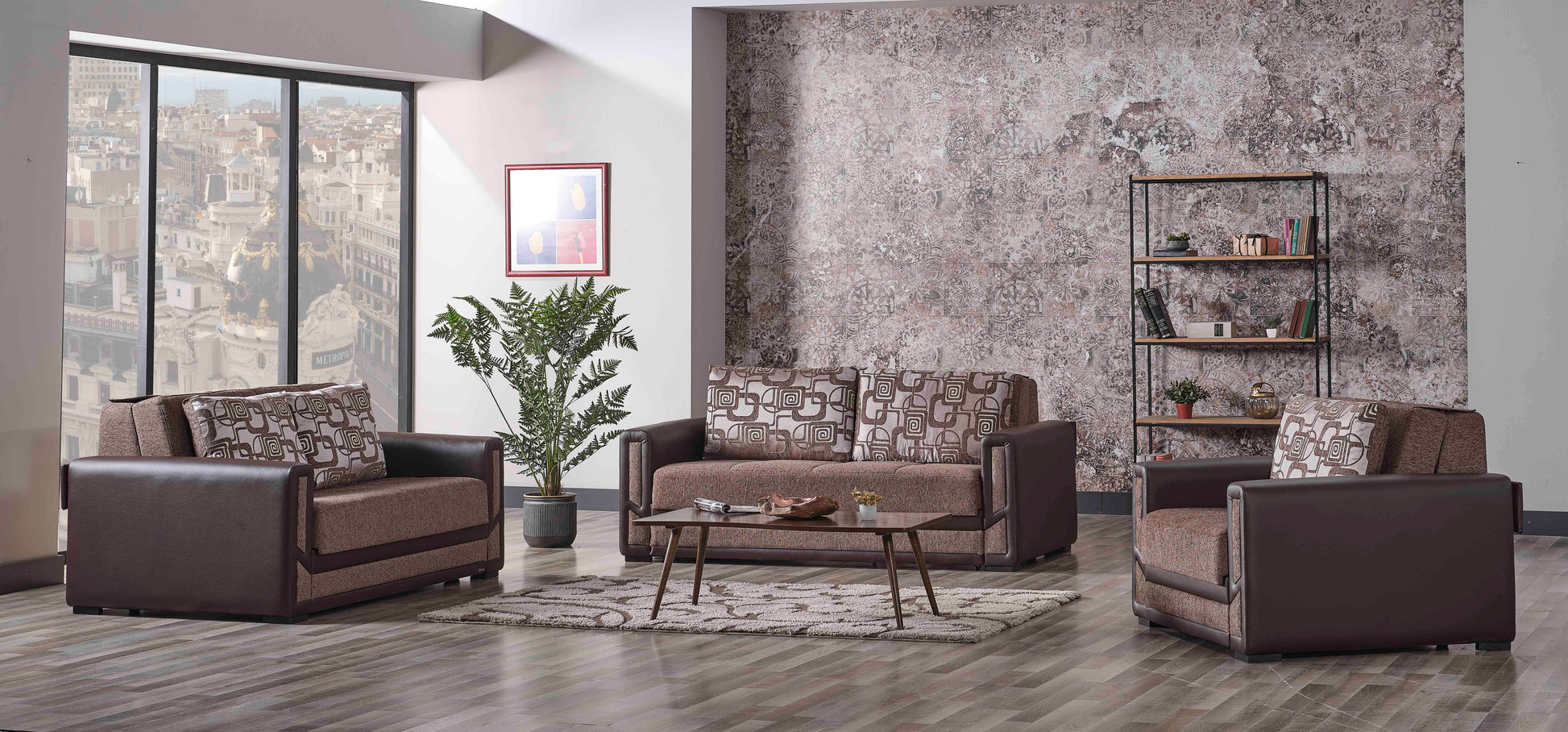 Ottomanson Mondomax Collection Convertible Sofa Bed