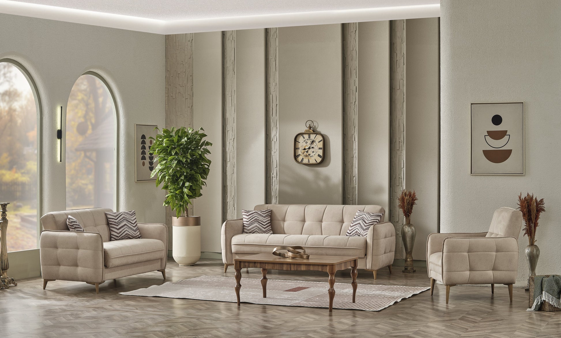 Ottomanson Perla Collection Convertible Sofa Bed