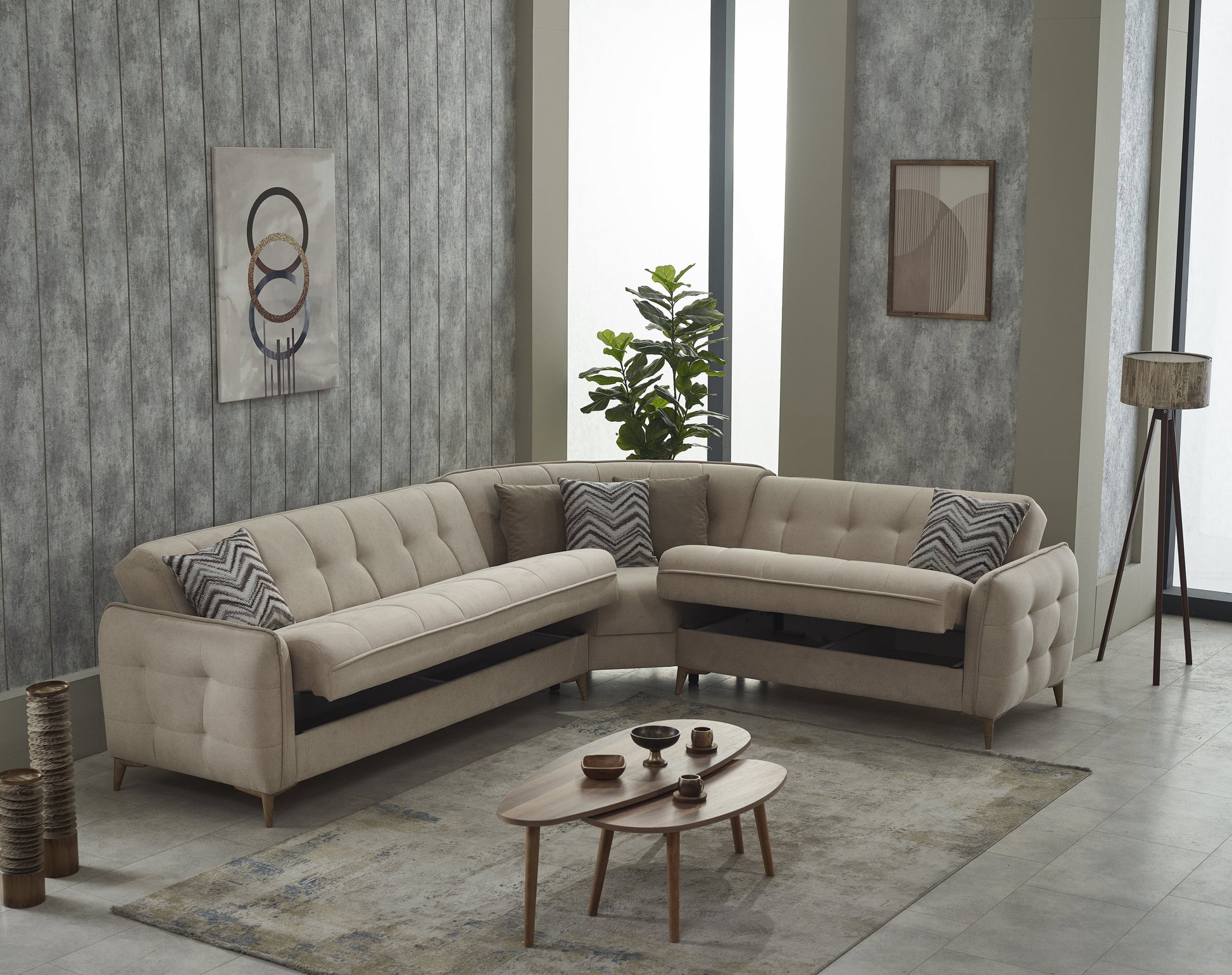 Ottomanson Perla Collection Convertible Sofa Bed