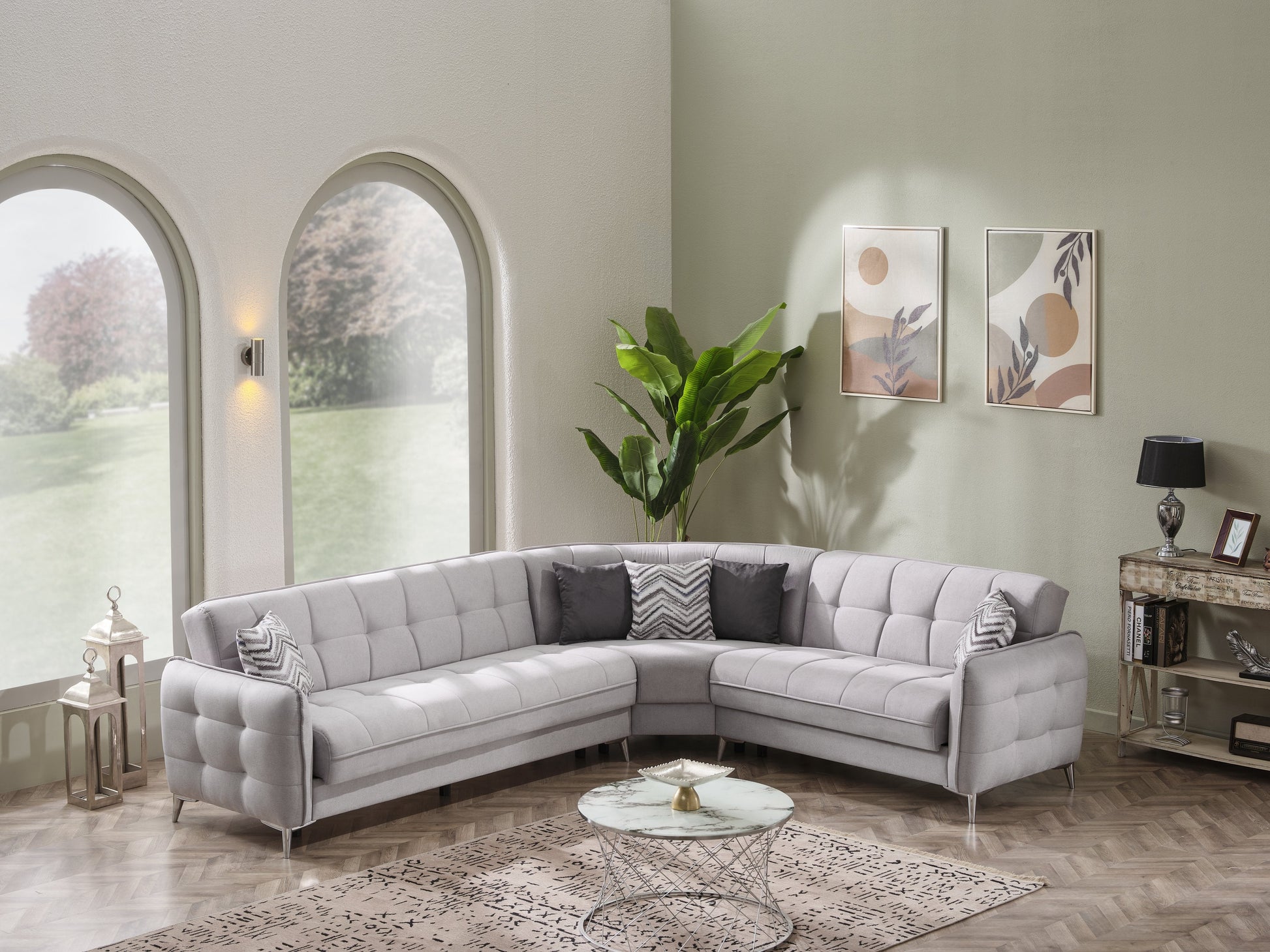 Ottomanson Perla Collection Convertible Sofa Bed