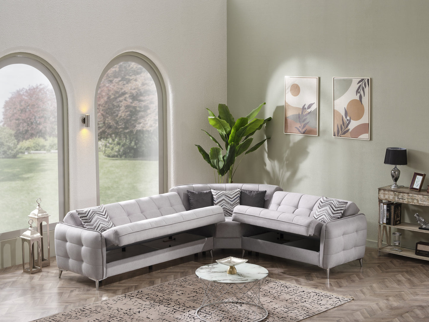 Ottomanson Perla Collection Convertible Sofa Bed