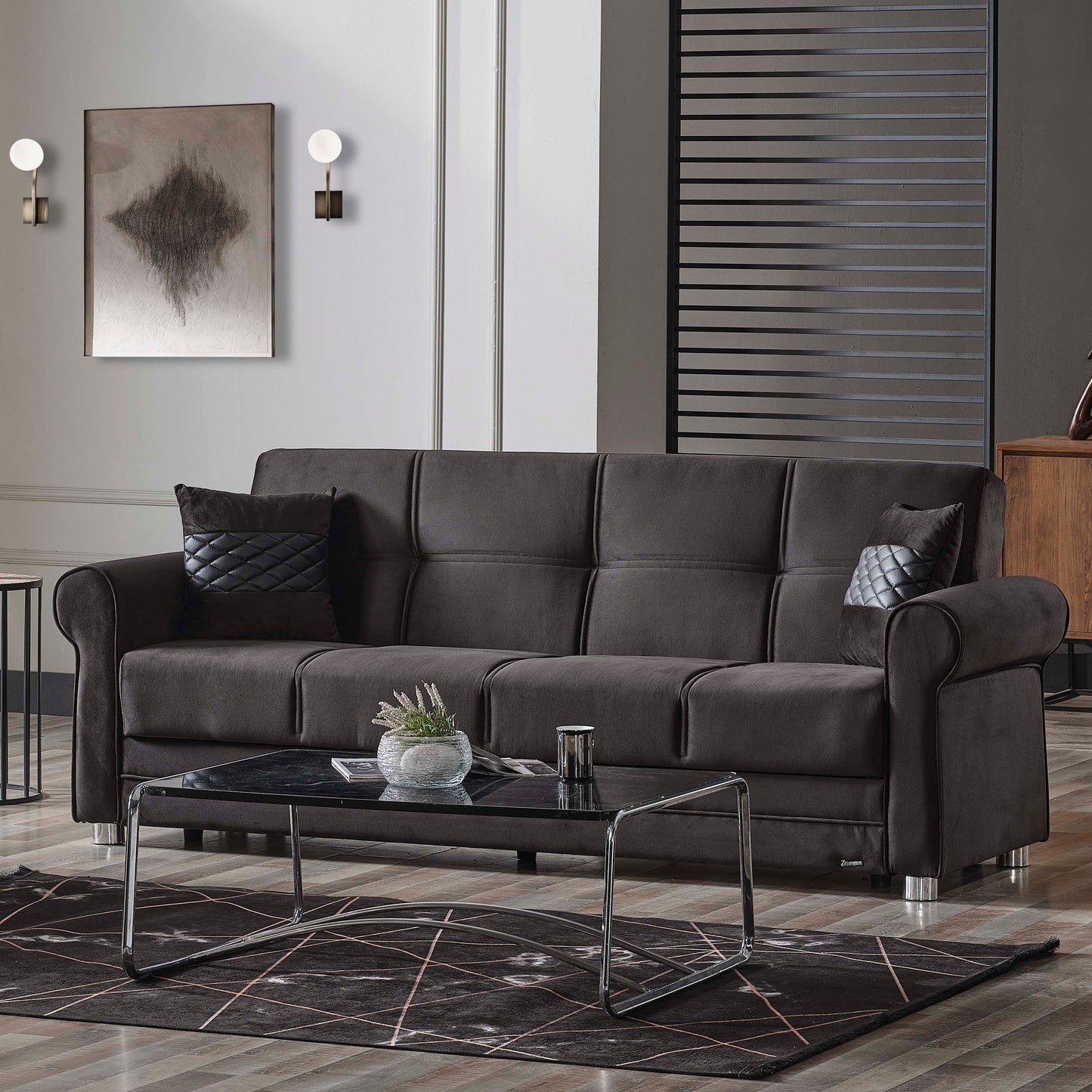 Ottomanson Sara Collection Convertible Sofa Bed