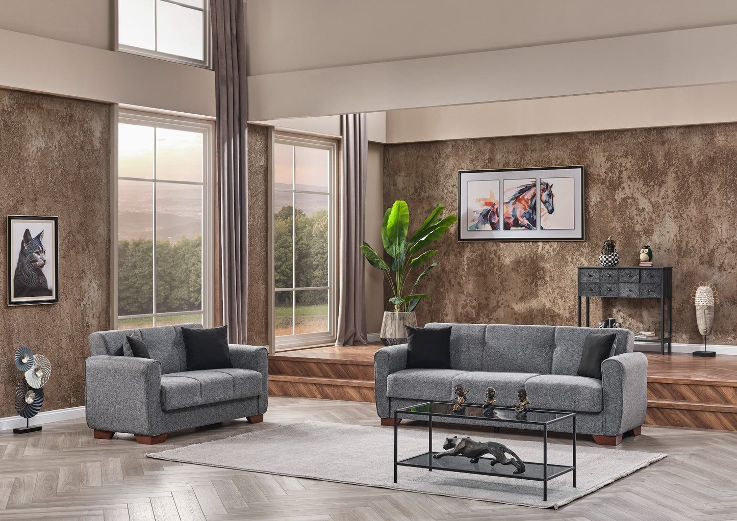Ottomanson Sirius Collection Convertible Sofa Bed