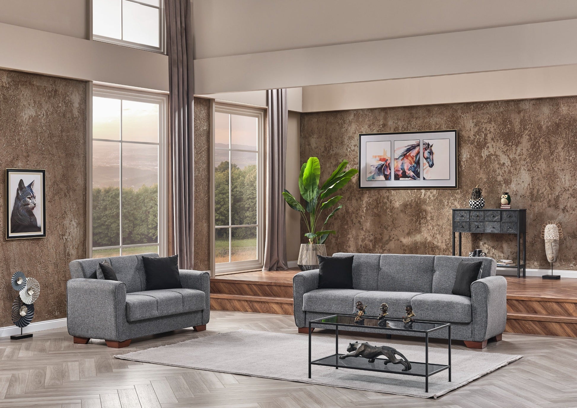 Ottomanson Sirius Collection Convertible Sofa Bed