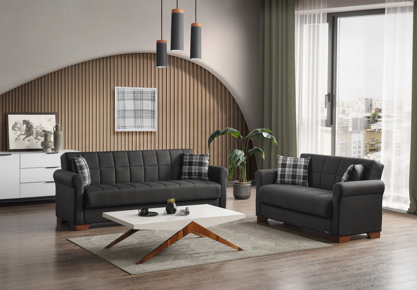 Ottomanson Orbit Collection Convertible Sofa Bed
