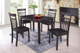 D007-01 Espresso Side Chairs (Set of 2)