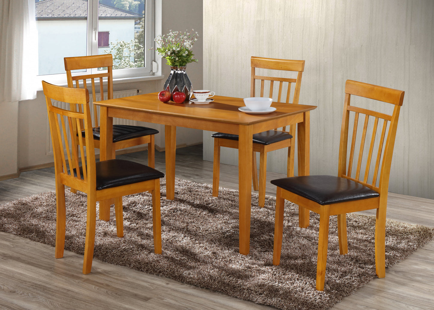 D009-01 Antique Maple Side Chairs (Set of 2)
