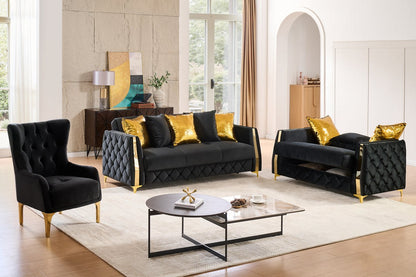 LIPPA (BLACK) Sofa Set
