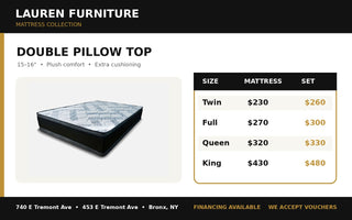 DOUBLE PILLOW TOP