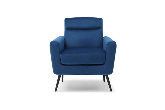 G00710 Navy Blue Velvet Accent Chair