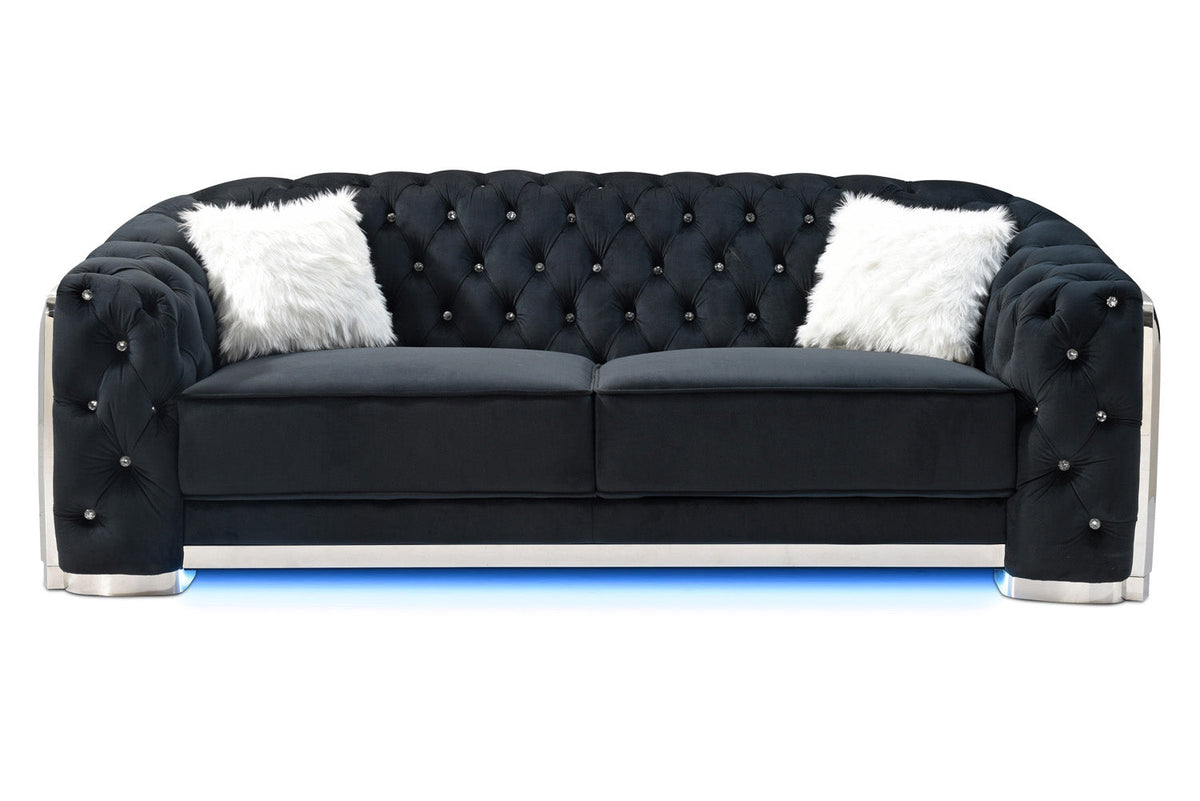Sapphire Black Living Room Set (G0593A)