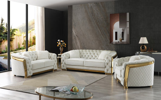 Lexi Ivory Living Room Set (G0597A)