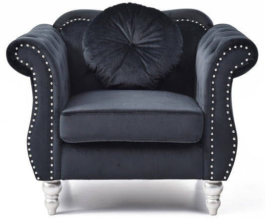 Hollywood Black Accent Chair (G0663B)