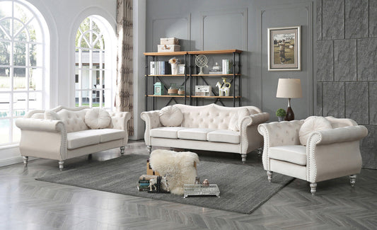Hollywood Ivory Living Room Set (G0667A)