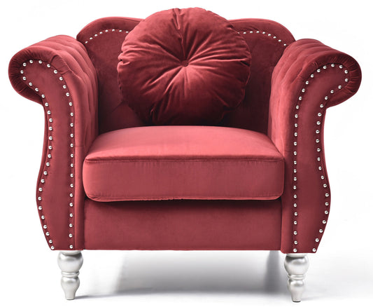 Hollywood Burgundy Accent Chair (G0669B)