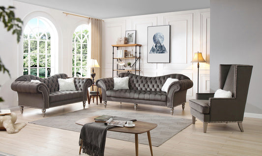 Wilshire Dark Gray Living Room Set (G0951A)