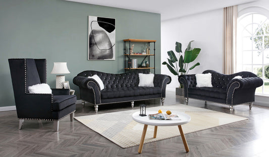 Wilshire Black Living Room Set (G0952A)