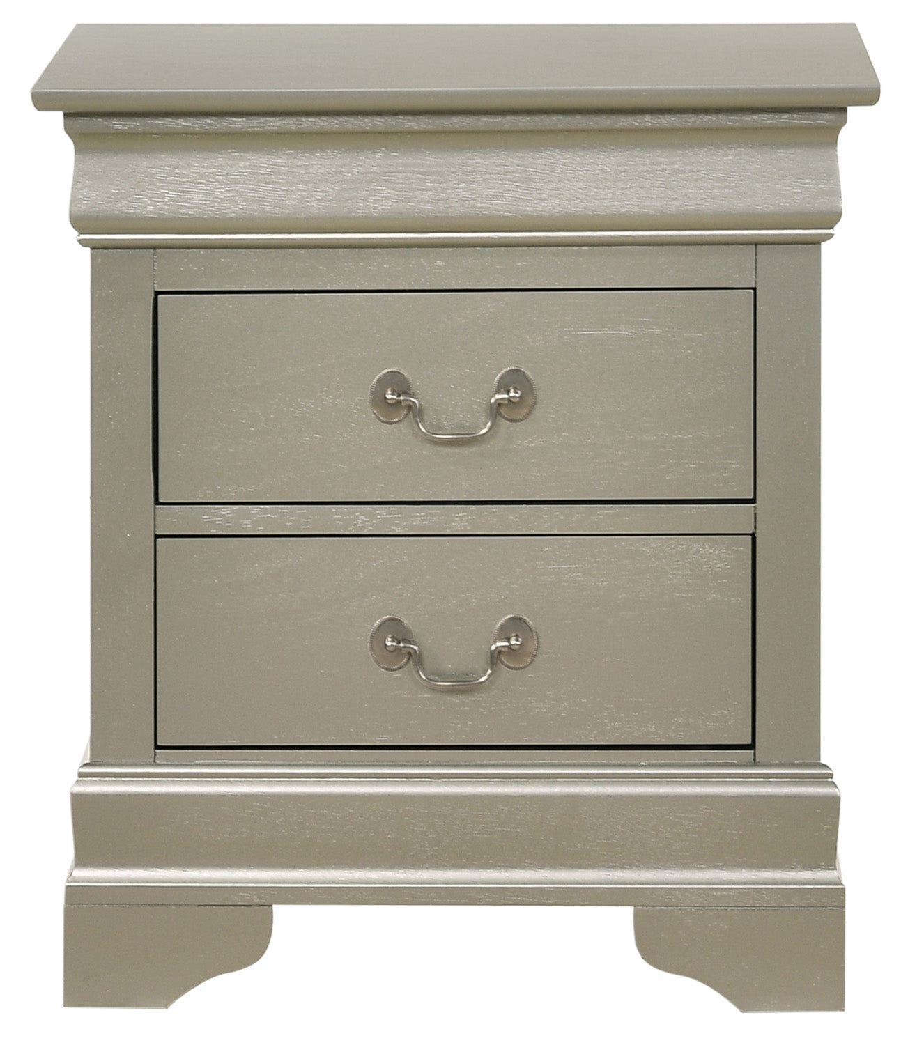 Louis Phillipe Night Stand — Silver Champagne