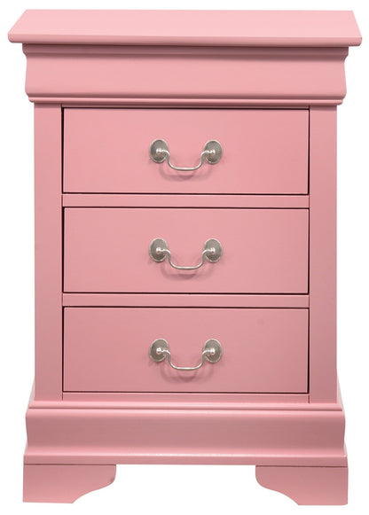 Louis Phillipe Night Stand — Pink
