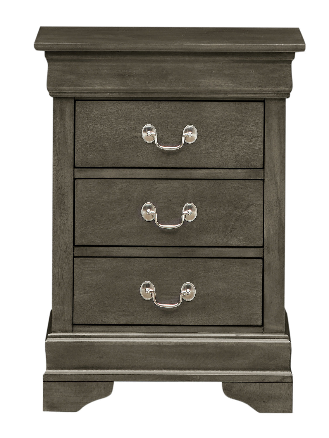 Louis Phillipe Night Stand — Gray
