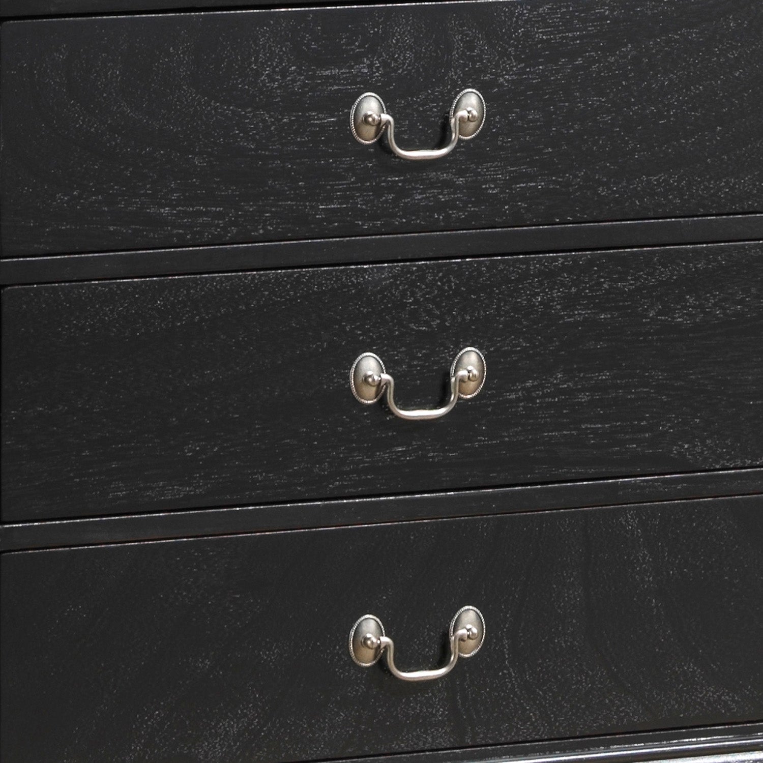 Louis Phillipe Chest — Black