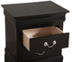 Louis Phillipe Night Stand — Black
