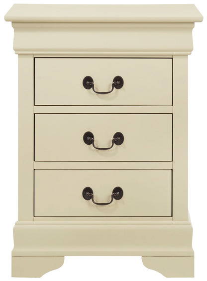 Louis Phillipe Night Stand — Beige