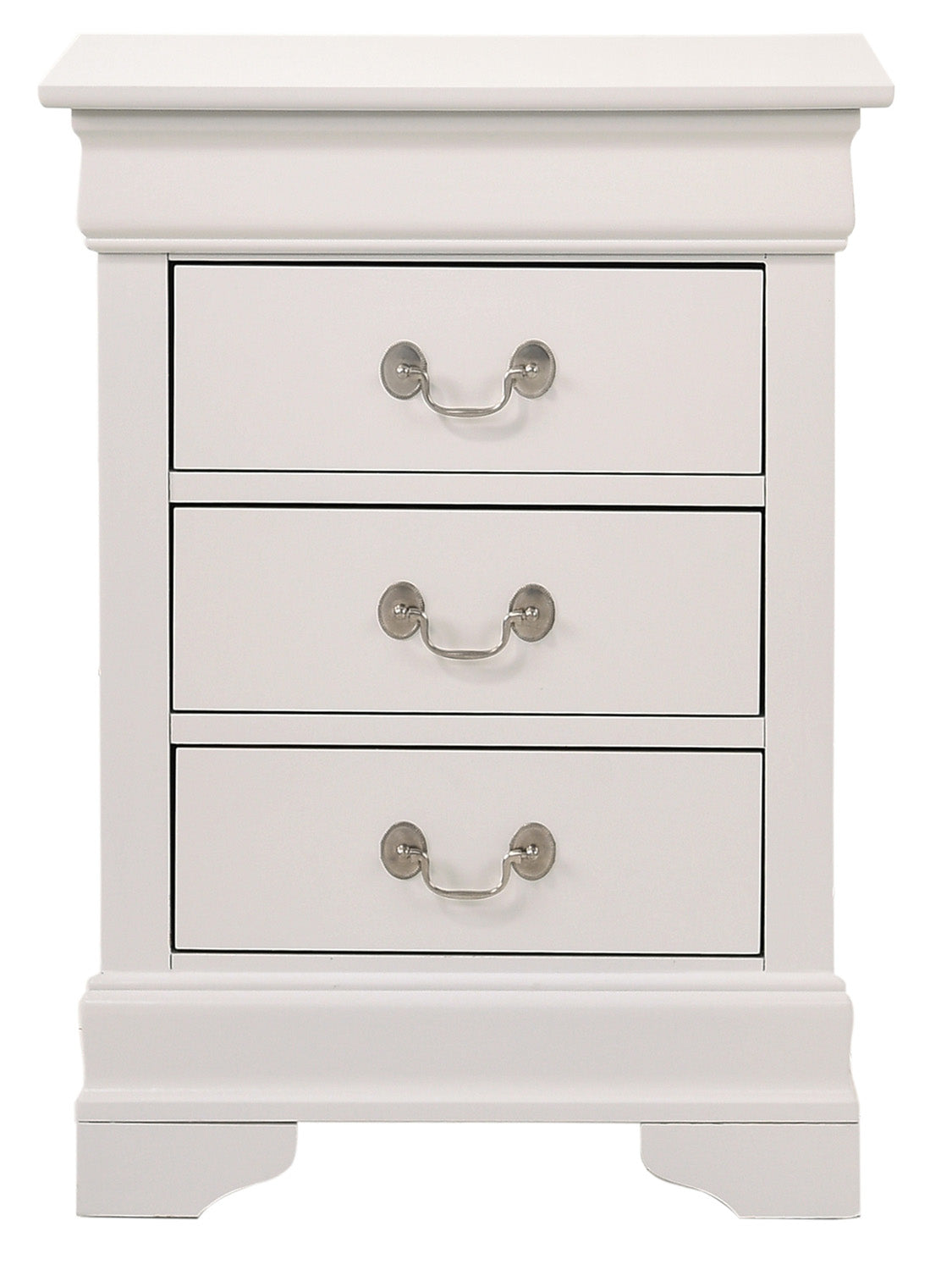 Louis Phillipe Night Stand — White