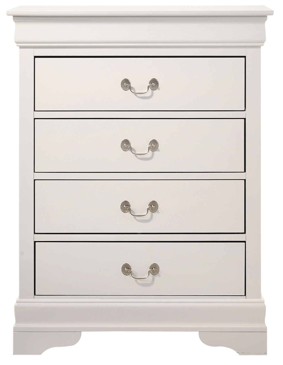 Louis Phillipe Chest — White