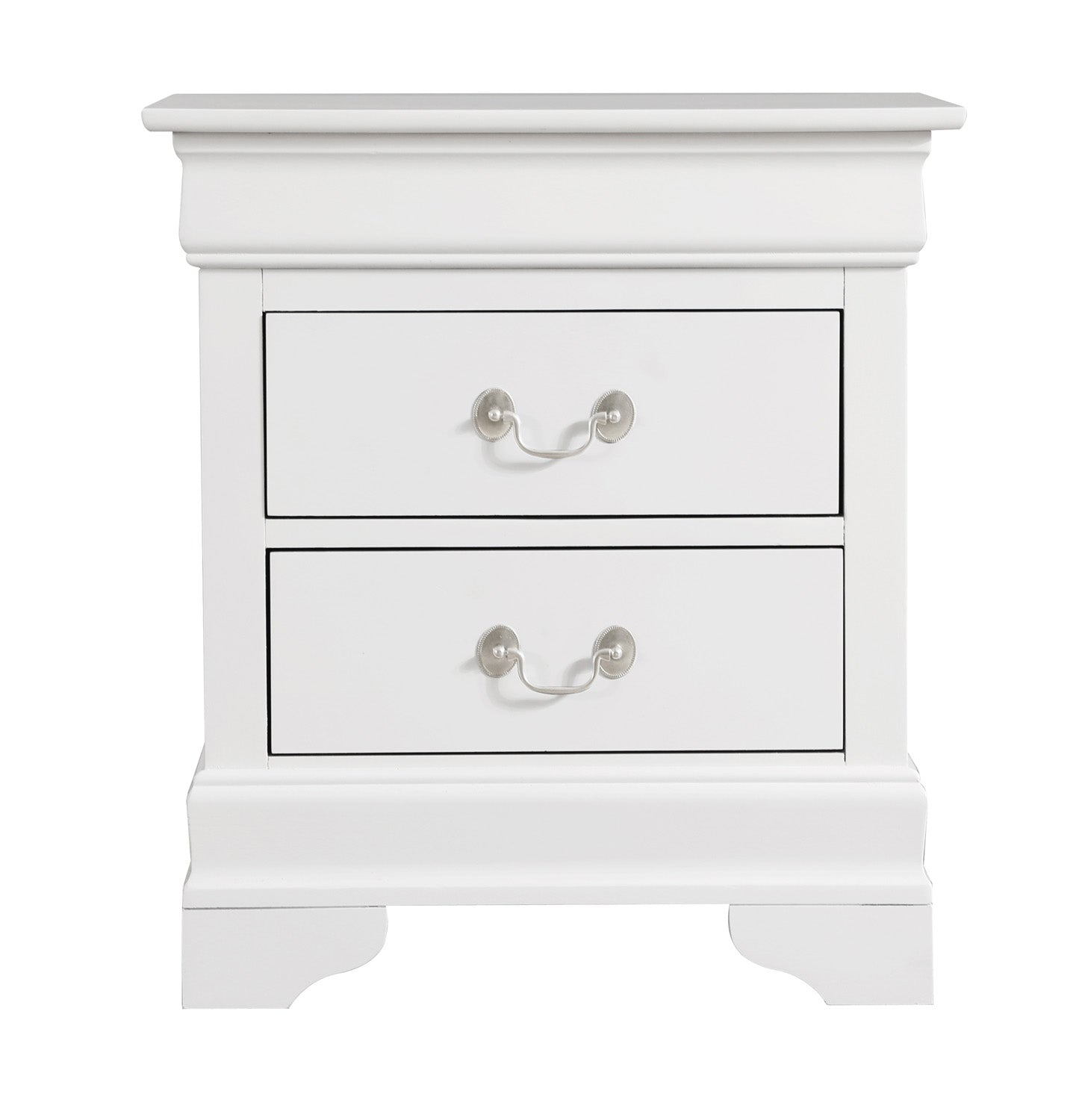 Louis Phillipe Night Stand — White