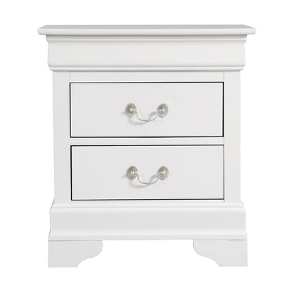 Louis Phillipe Night Stand — White