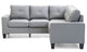 Newbury Gray Sectional (G461B)
