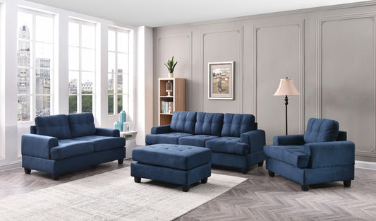 Sandridge Navy Blue Living Room Set (G510A)