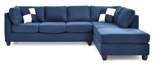 G630B Navy Blue Sectional